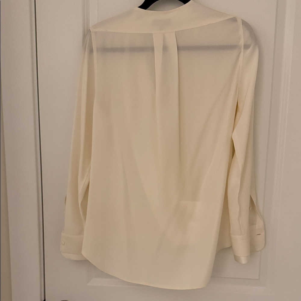 Rag & Bone Cream Wrap Blouse - Picture 3 of 6